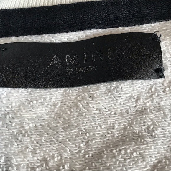 Amiri Distressed Leopard Crewneck Sweatshirt Women’s XXL - Picture 4 of 4